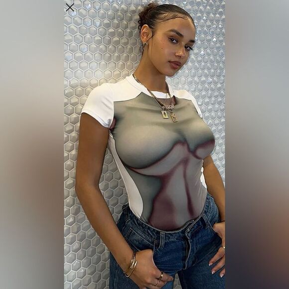 Shape Of Me Bodysuit - Ivory NWOT - Picture 1 of 7